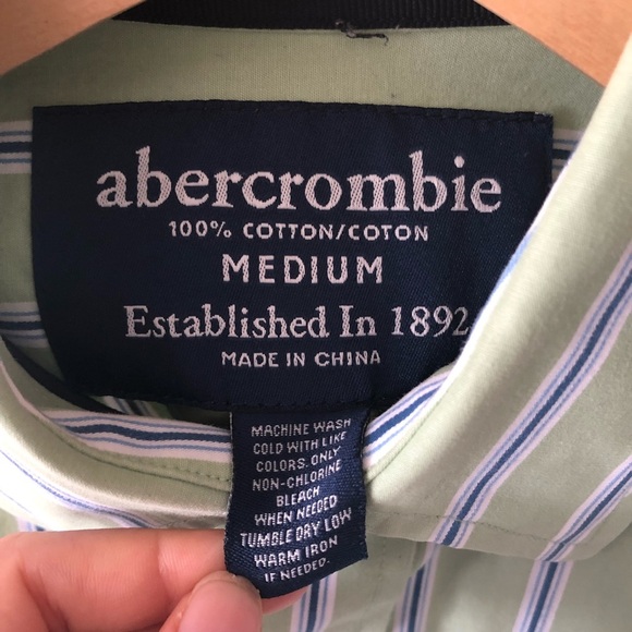 Abercrombie Striped Cotton Button-down Shirt - Picture 4 of 8